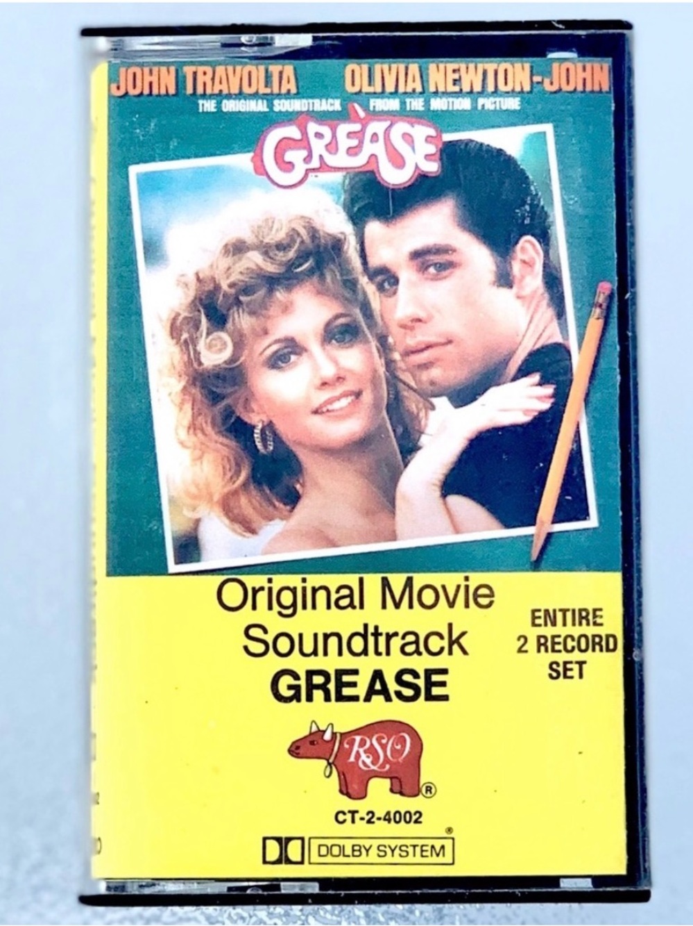GREASE 1978 Original Motion Picture Soundtrack Cassette Tape